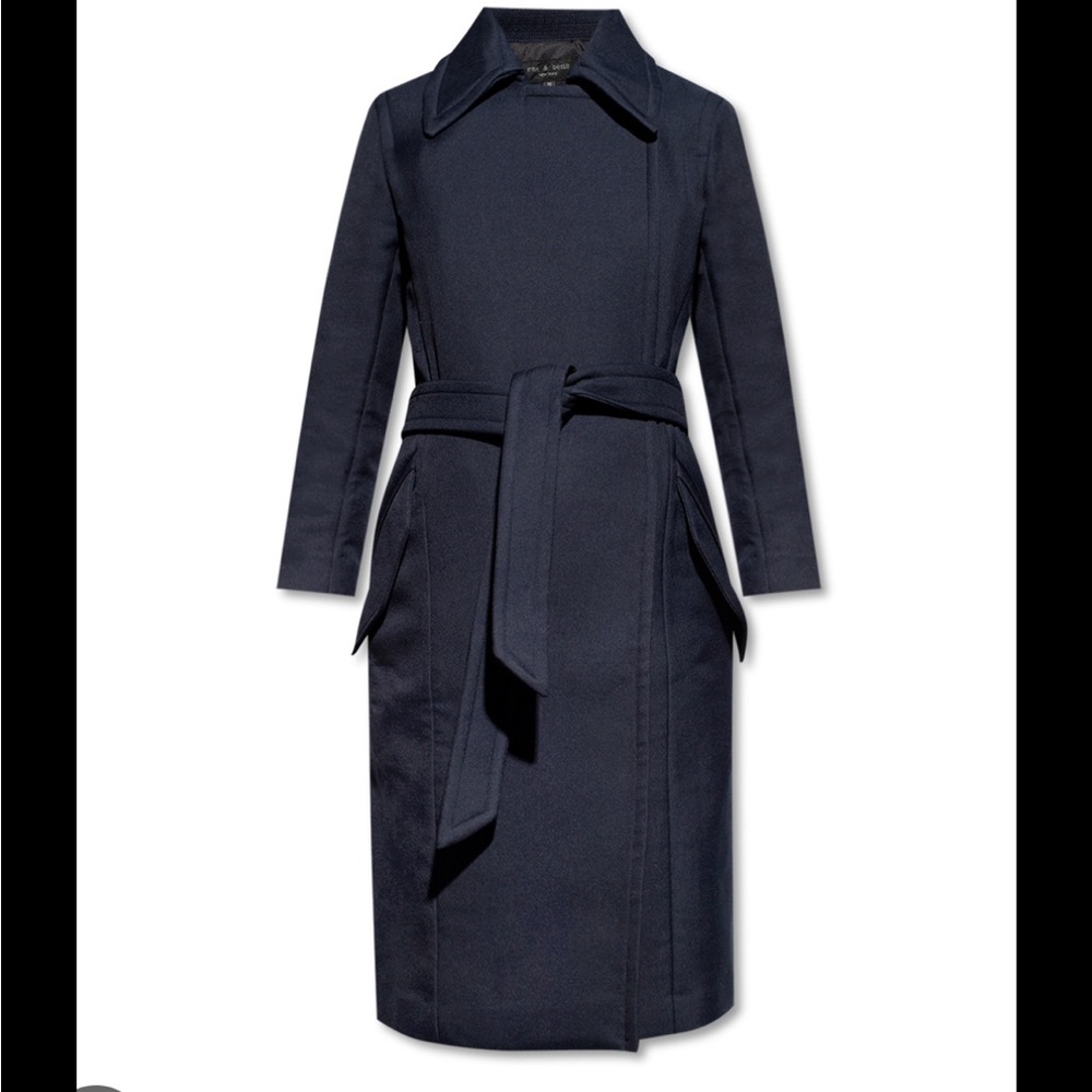 Rag & Bone navy blue trench coat, size XS, S.